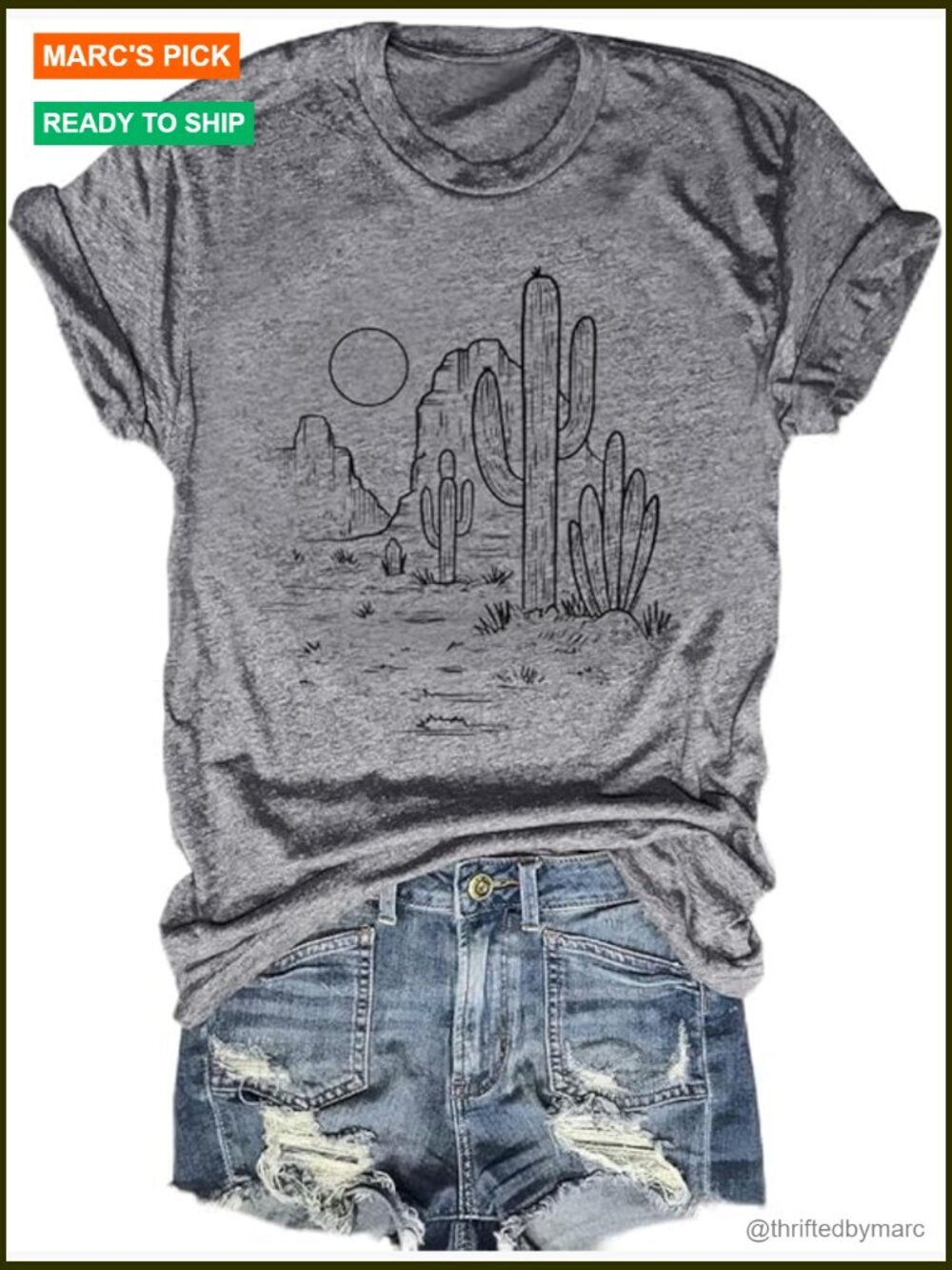 Vintage Short Sleeve Graphic Tee Cotton Blend Soft Stretch Casual Top